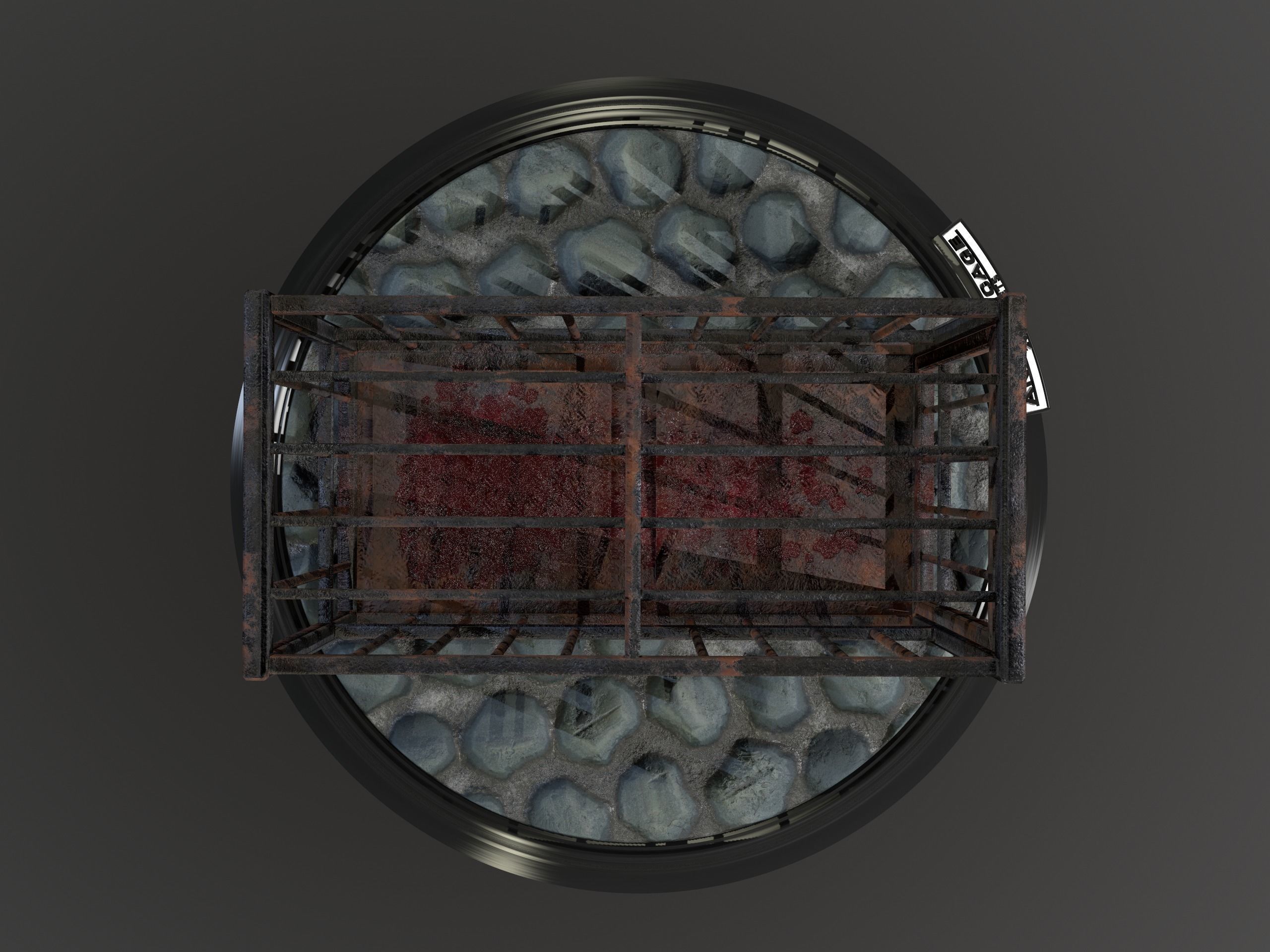 Animal Cage Low-poly 3D model_128