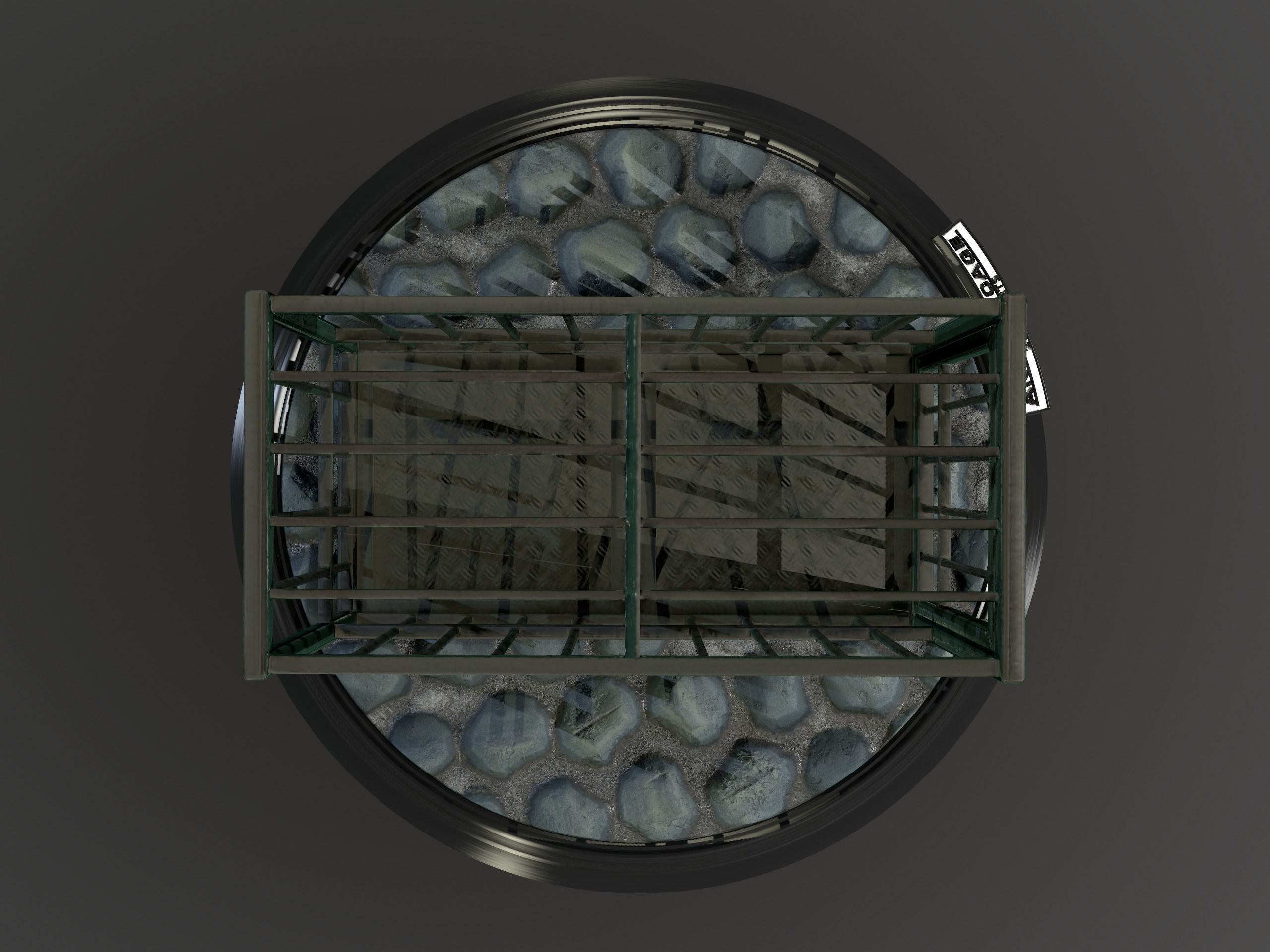 Animal Cage Low-poly 3D model_89