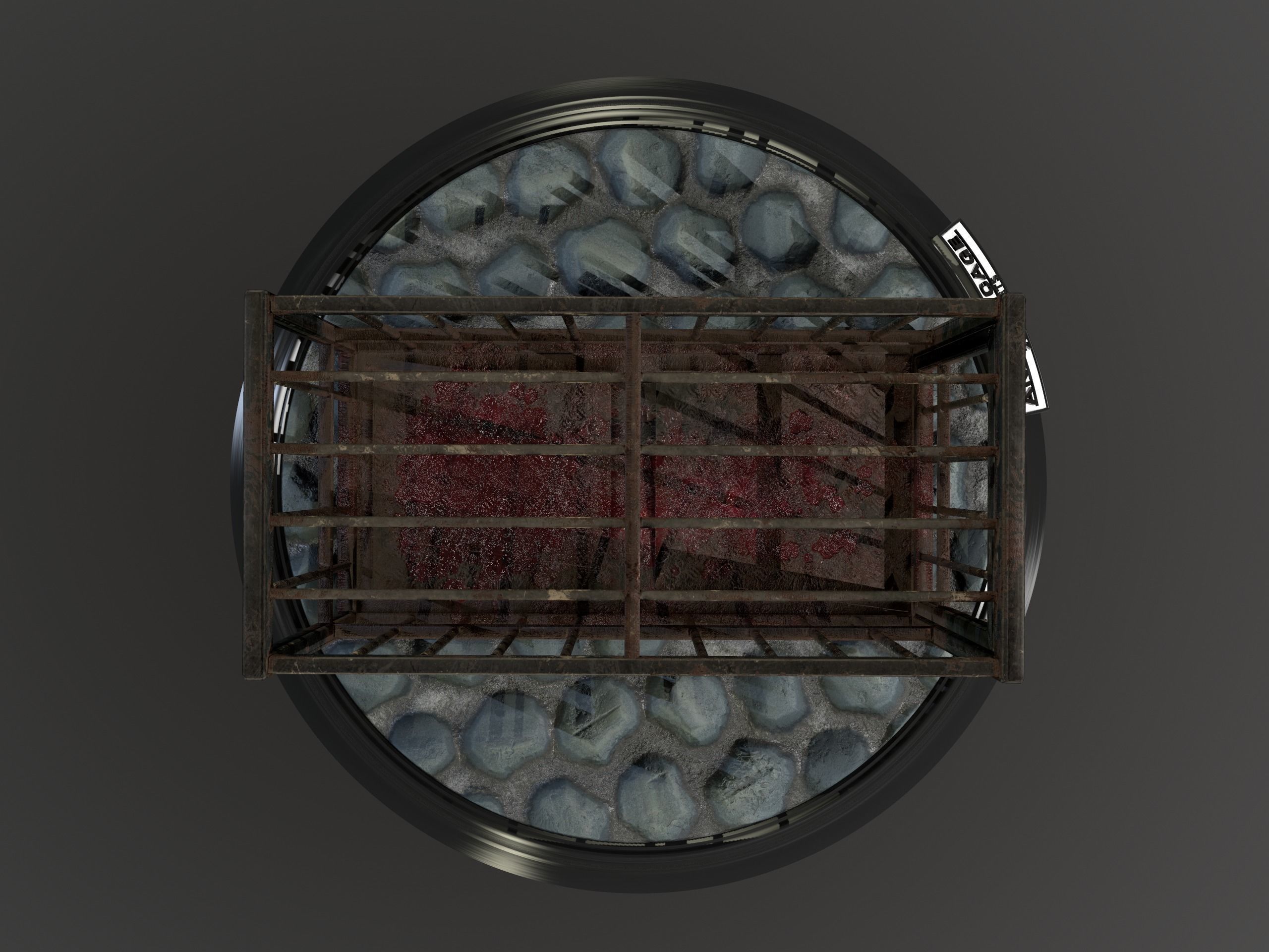 Animal Cage Low-poly 3D model_103