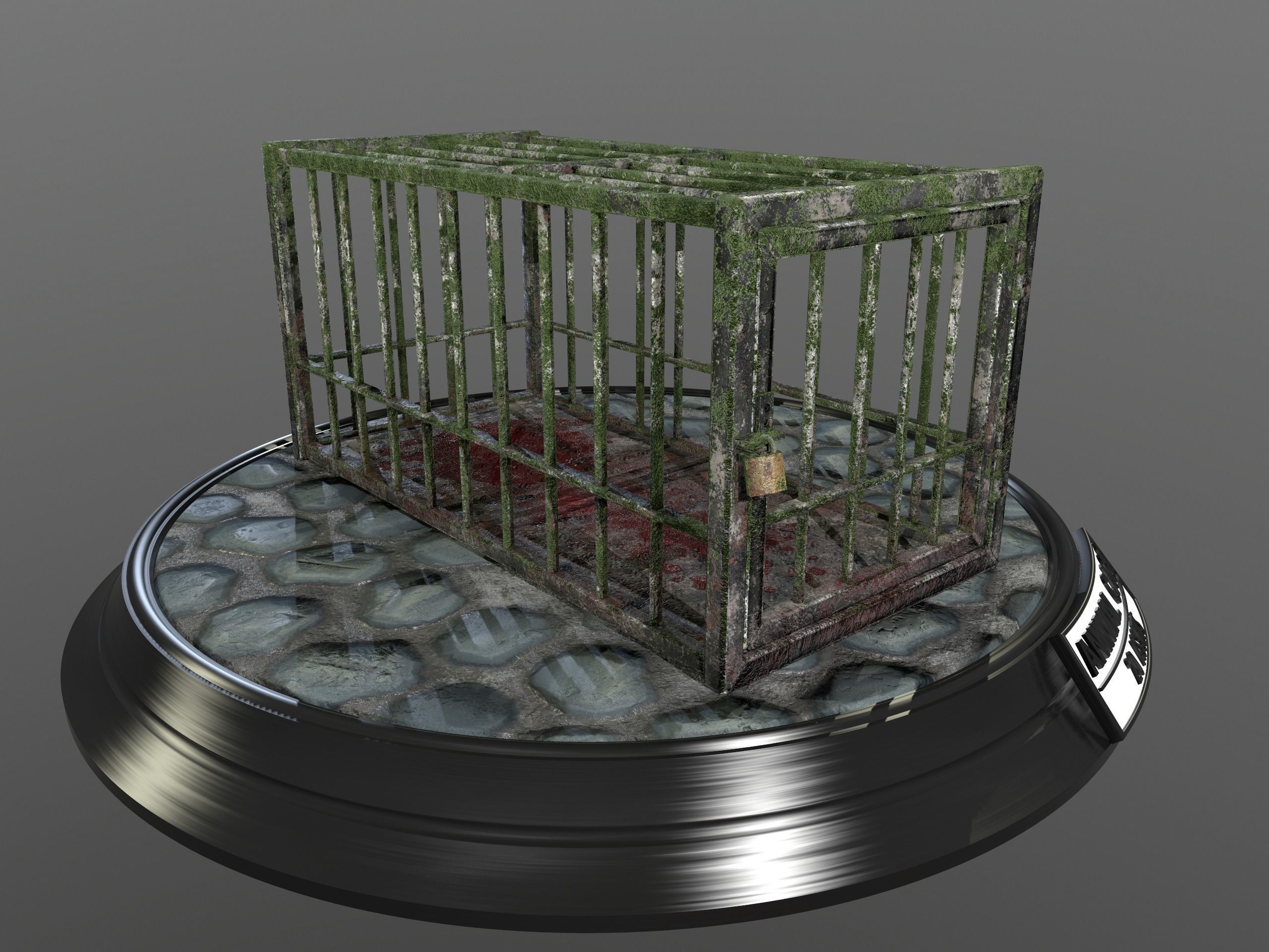 Animal Cage Low-poly 3D model_149