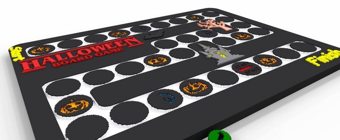 Halloween Board Game Cubic Version 3D print model