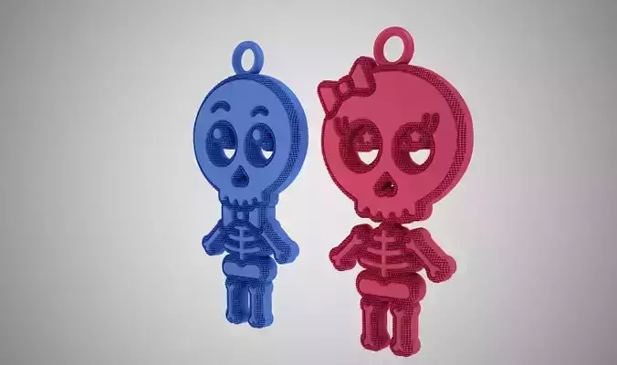 Skeleton Necklace  3D print model