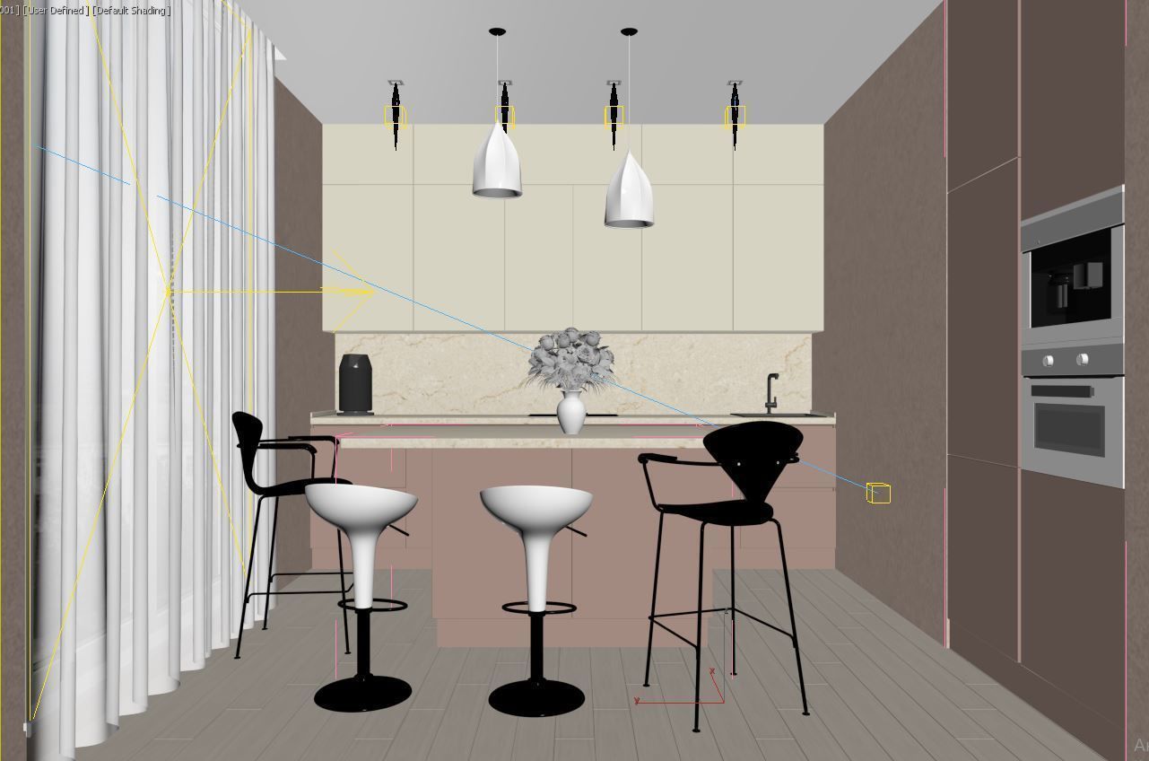 Modern Kitchen 3D model_1