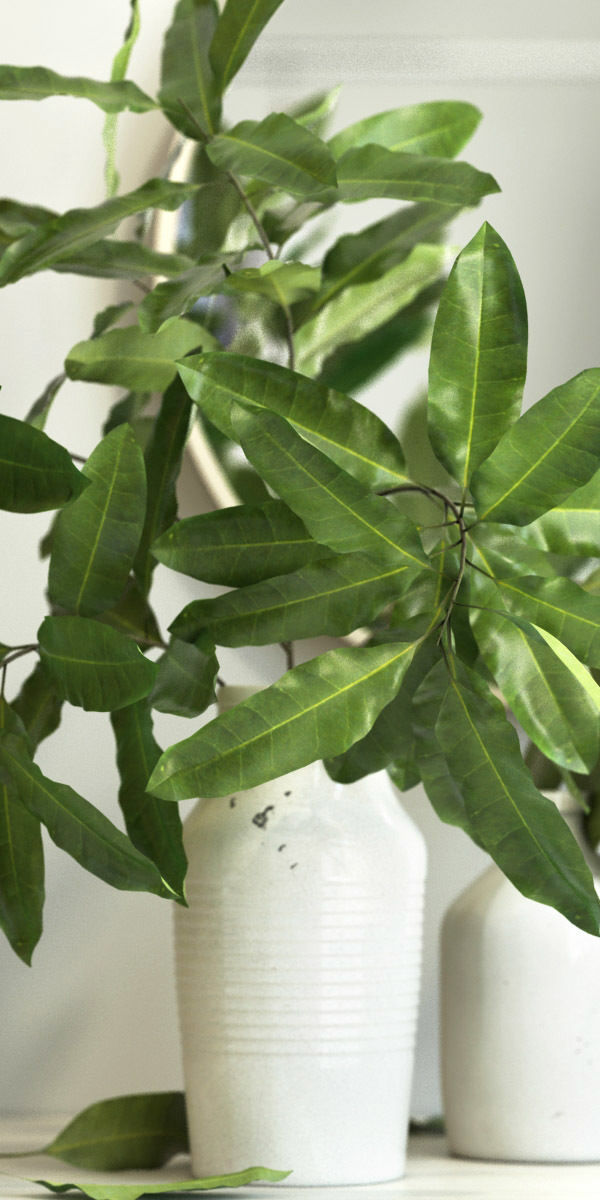 branches in a vase 3D model_2