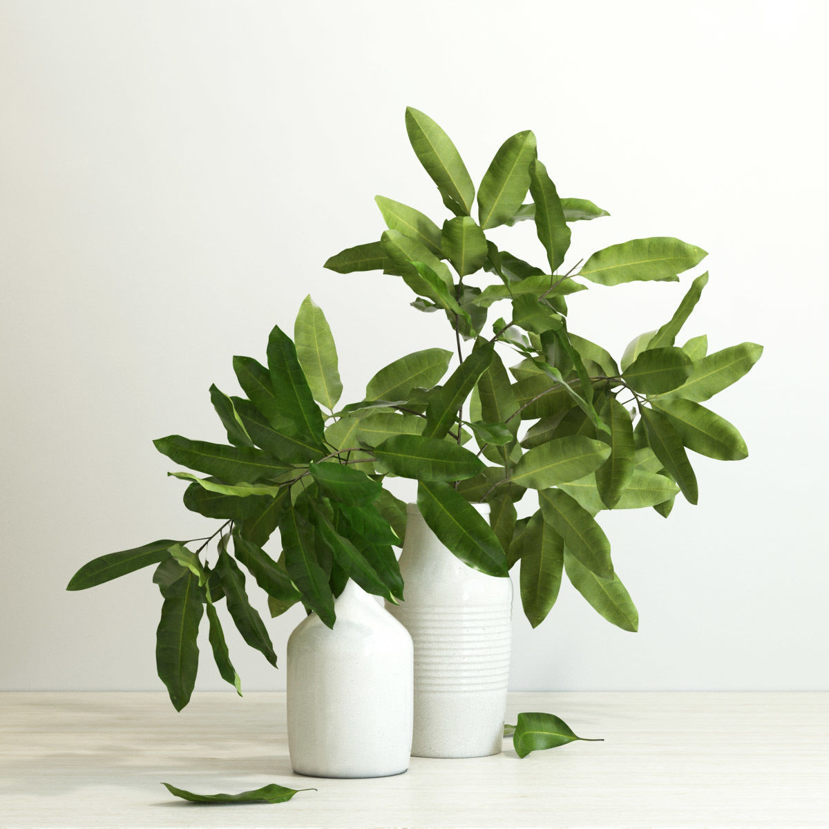 branches in a vase 3D model_7