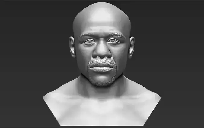 Floyd Mayweather bust 3D printing ready stl obj formats 3D print model