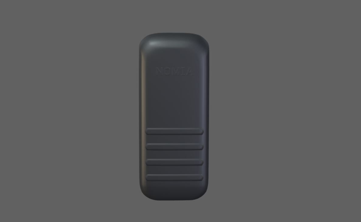Cell Phone Low-poly 3D model_1