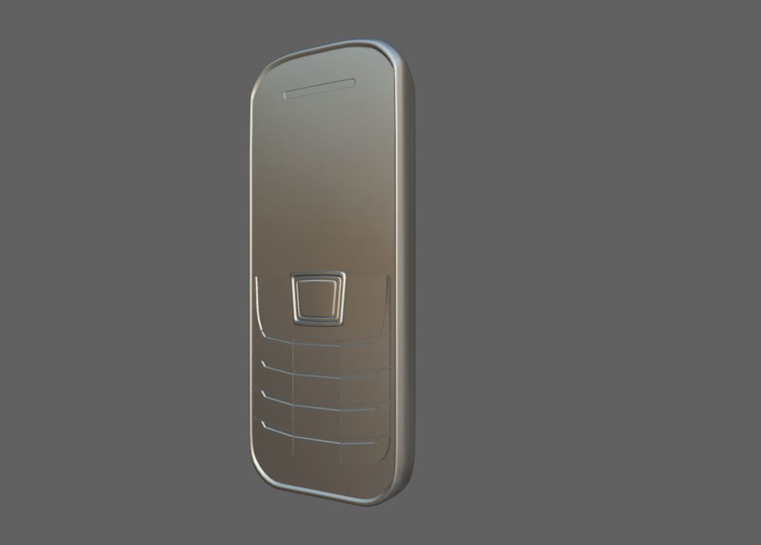 Cell Phone Low-poly 3D model_6