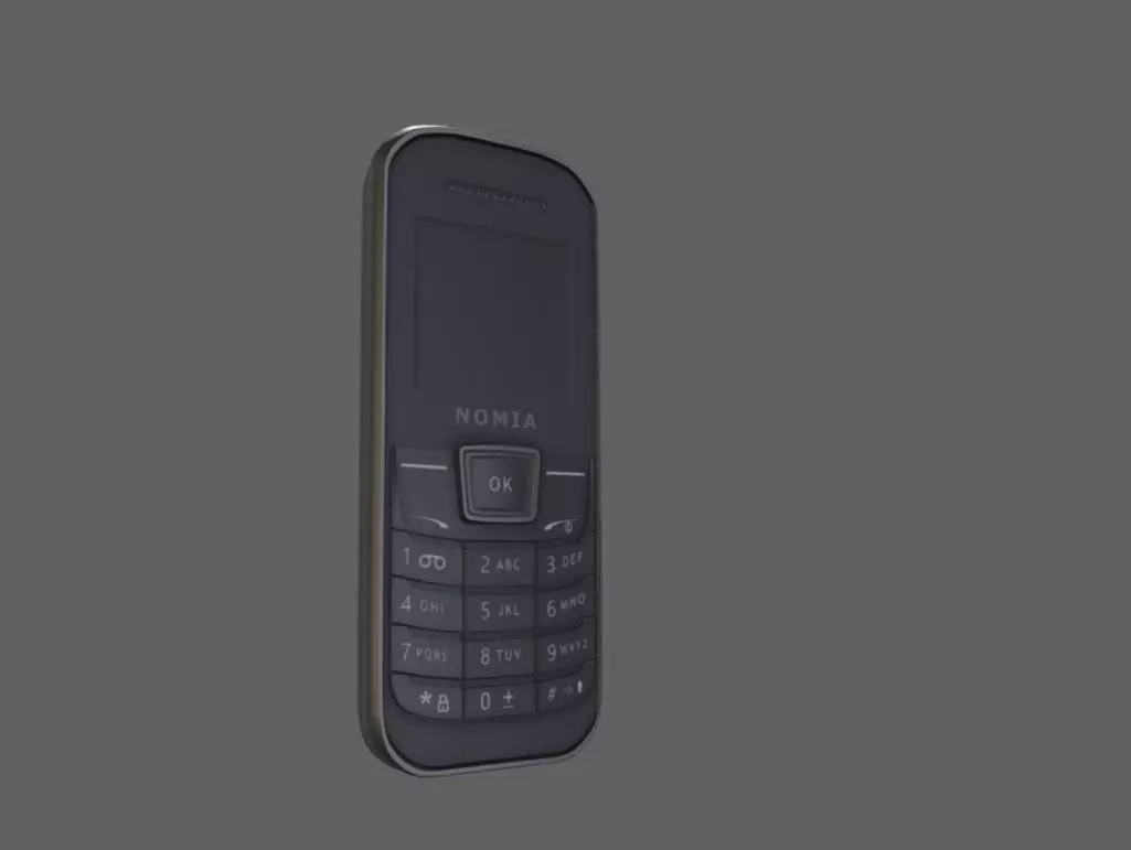 Cell Phone Low-poly 3D model_0