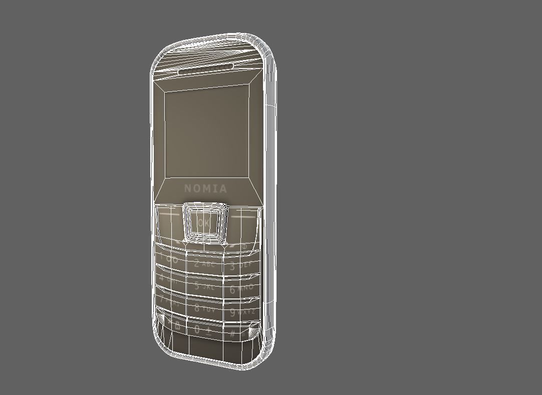 Cell Phone Low-poly 3D model_4