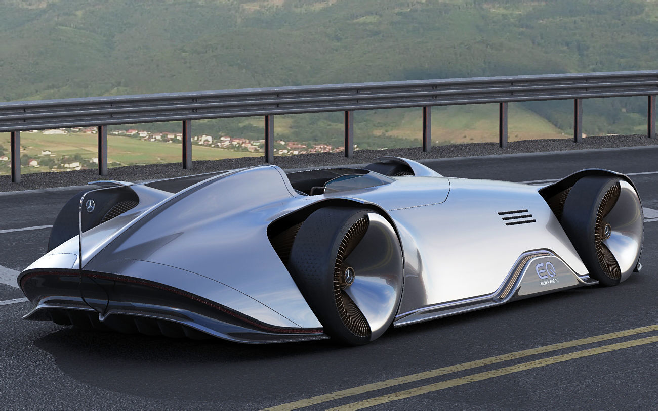 Mercedes-Benz Vision EQ Silver Arrow Concept 2018  3D model_16