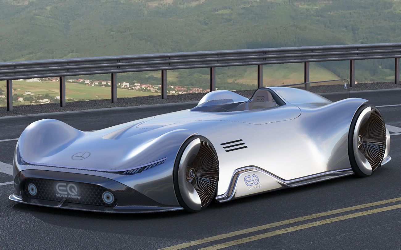 Mercedes-Benz Vision EQ Silver Arrow Concept 2018  3D model_15