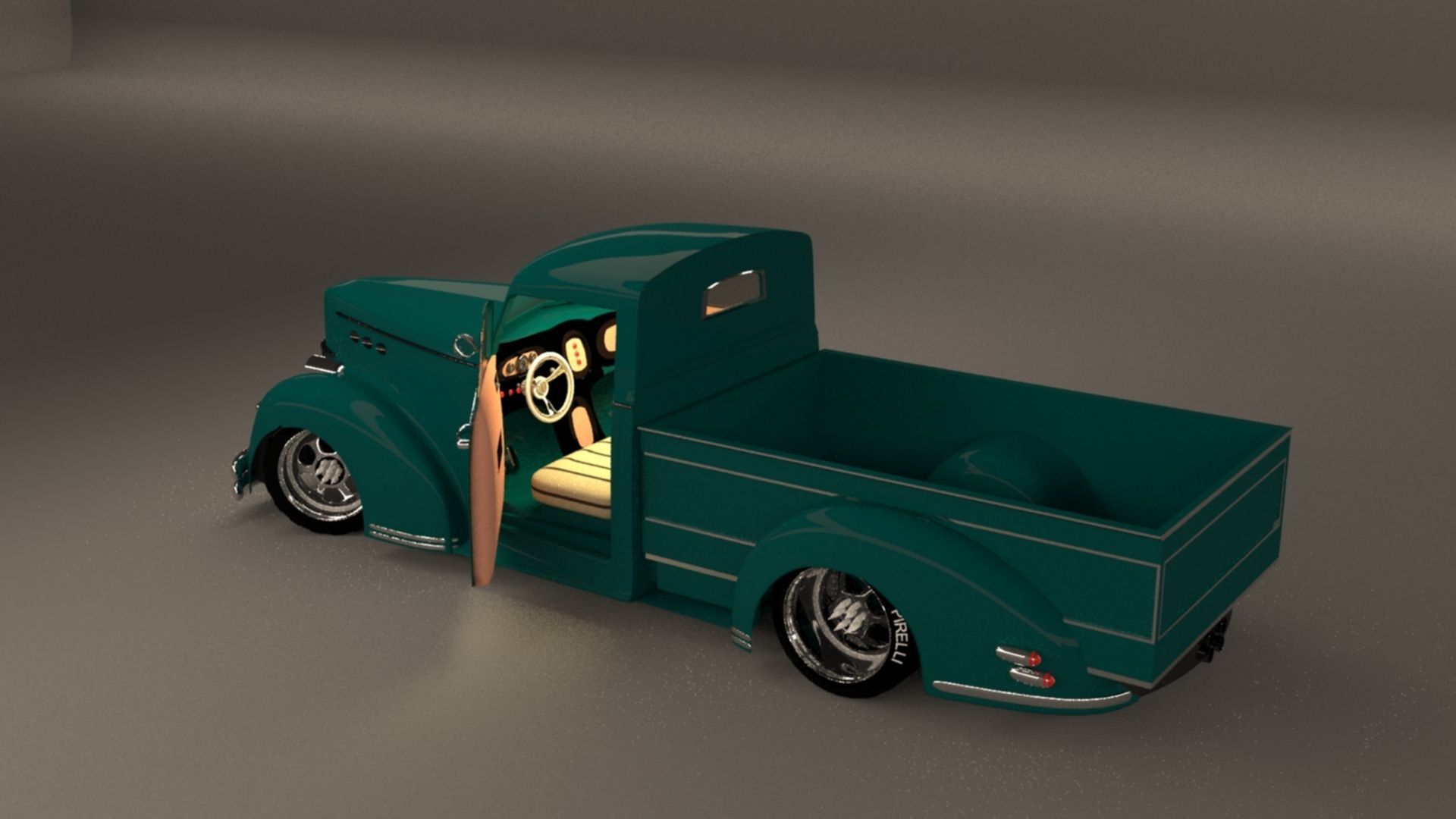 custom pick up3 3D model_3