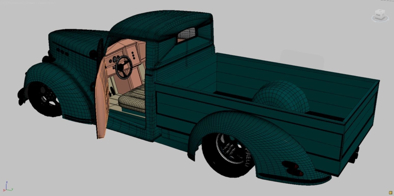custom pick up3 3D model_1