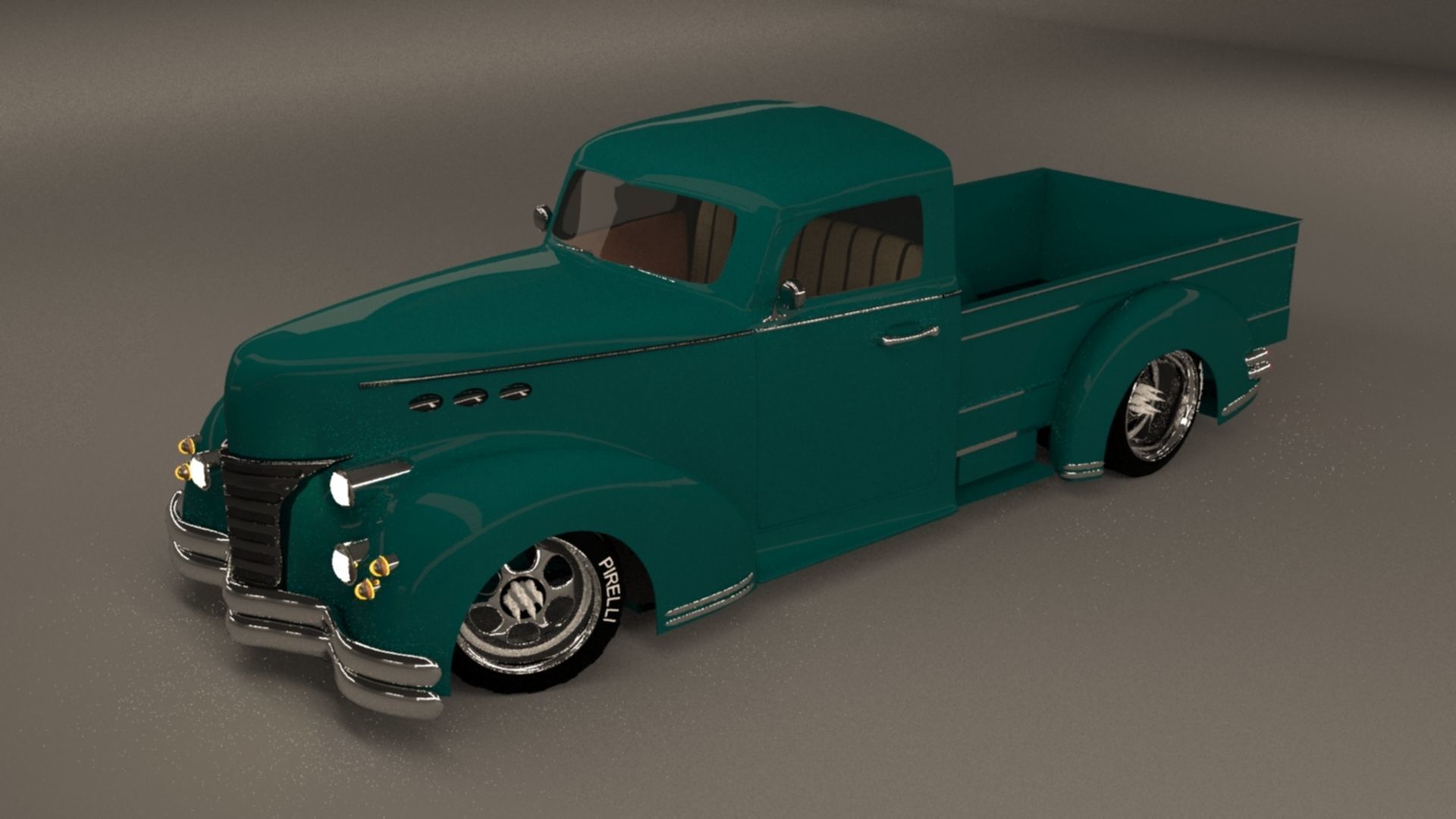 custom pick up3 3D model_2