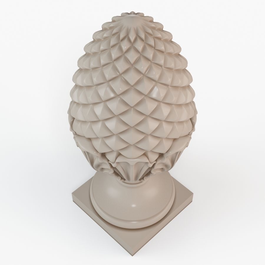 Pinecone Corbel 3D print model_2