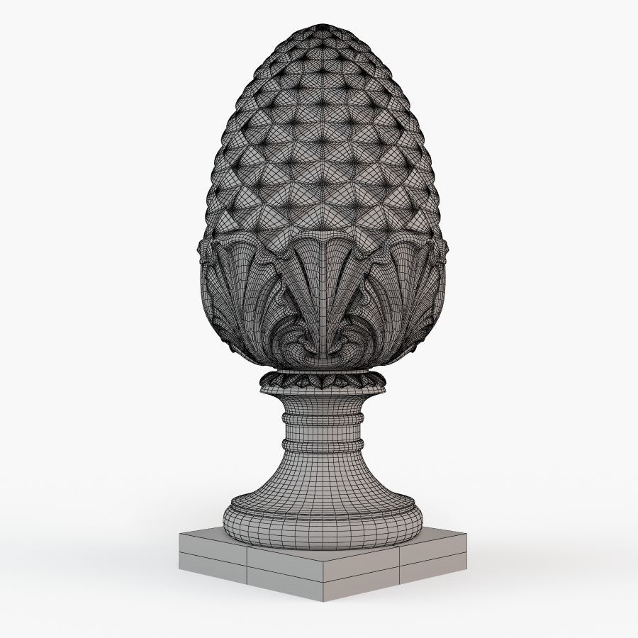 Pinecone Corbel 3D print model_7