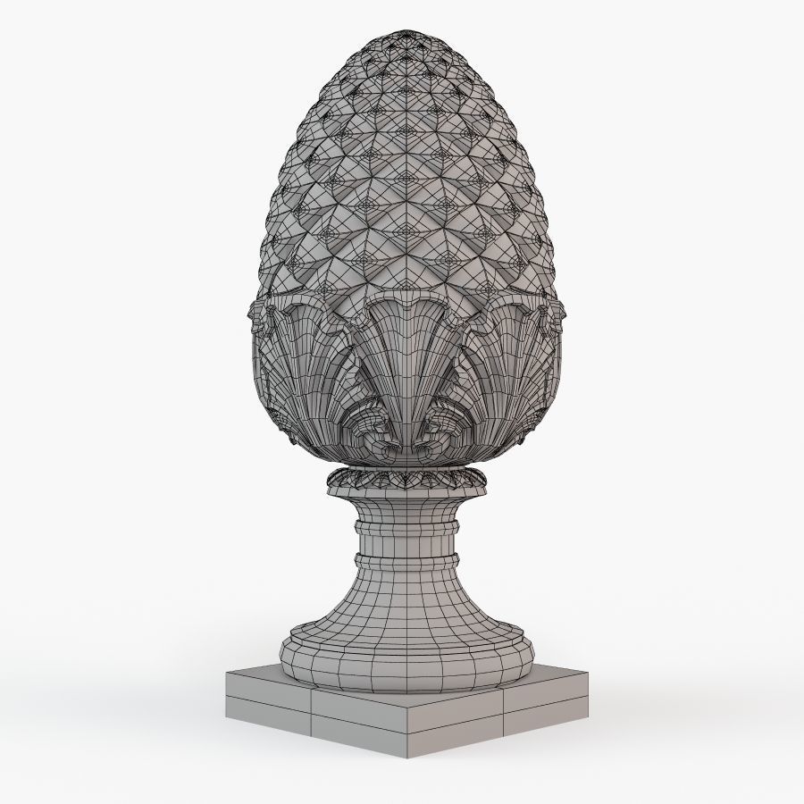 Pinecone Corbel 3D print model_6