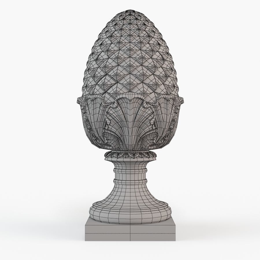 Pinecone Corbel 3D print model_5