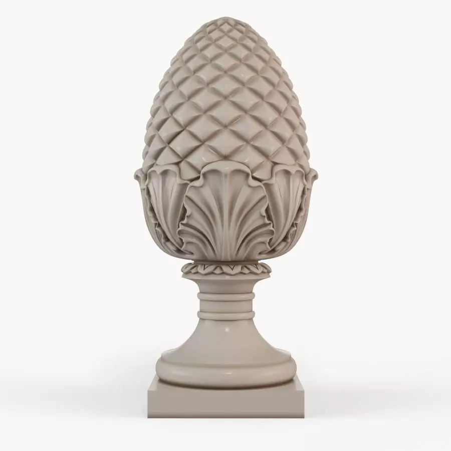 Pinecone Corbel 3D print model_0