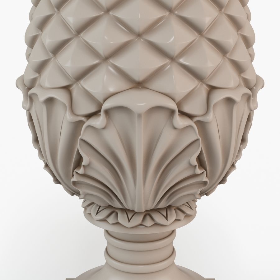 Pinecone Corbel 3D print model_3
