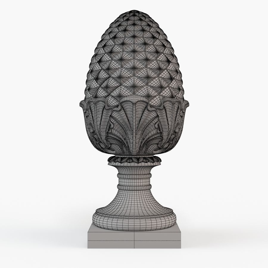 Pinecone Corbel 3D print model_4