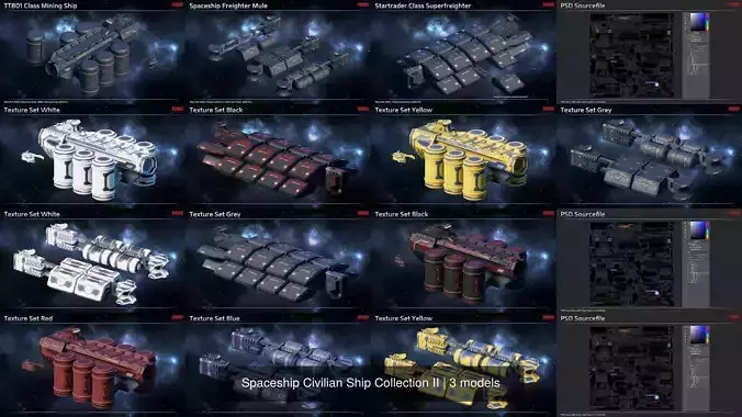 Spaceship Civilian Ship Collection II 