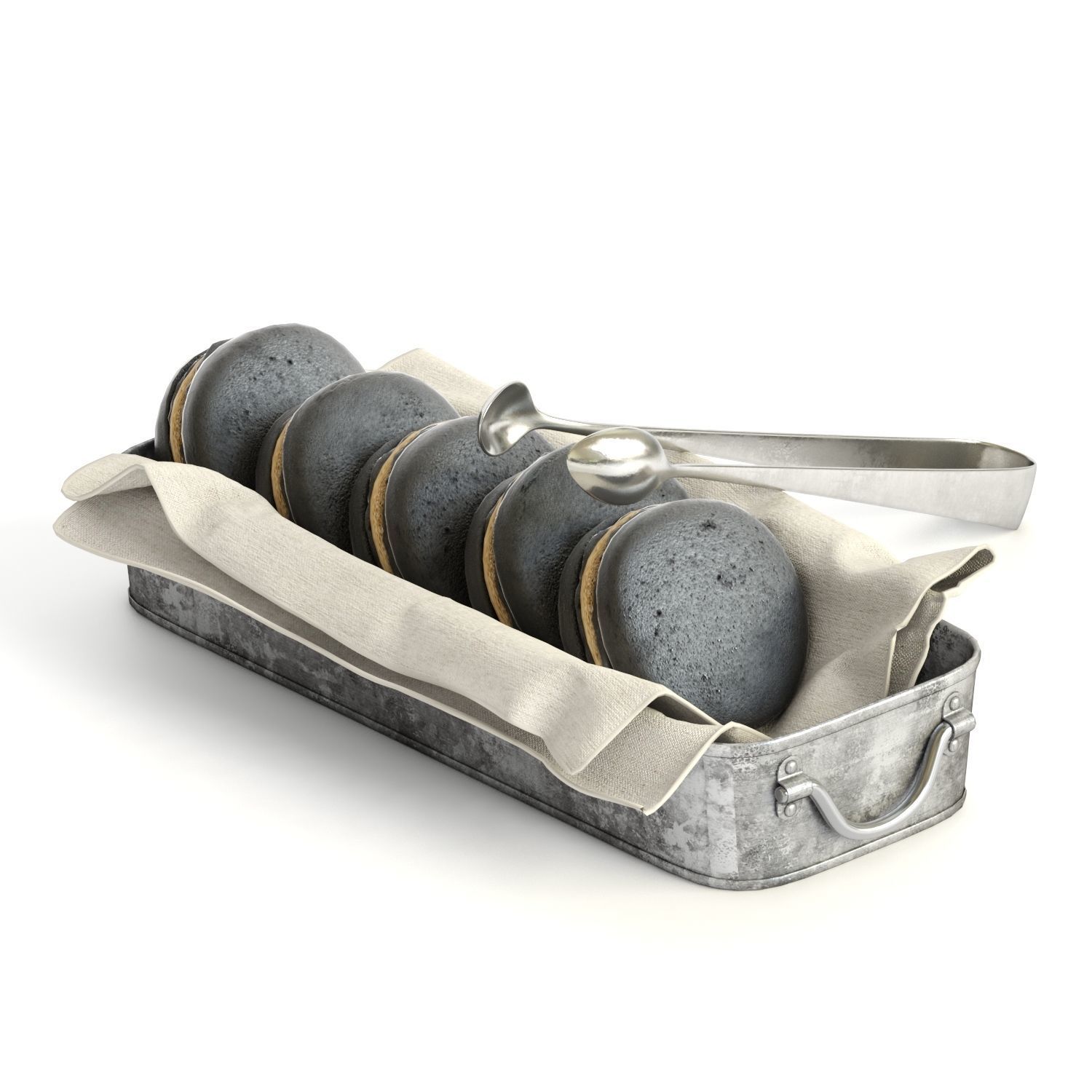 kitchen set 4 french press coffee maker 3D model_6