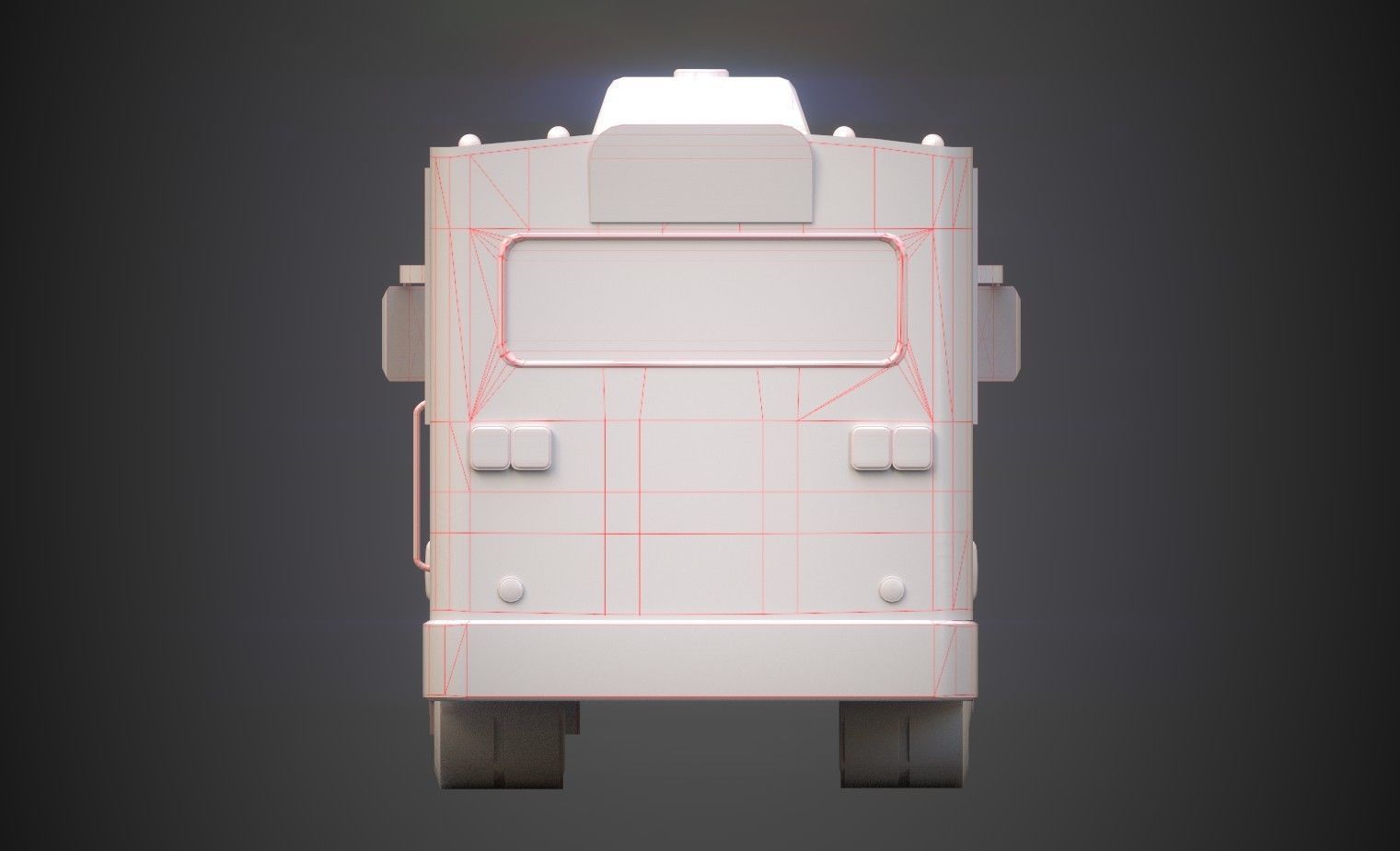 Thai Bus Low-poly 3D model_9