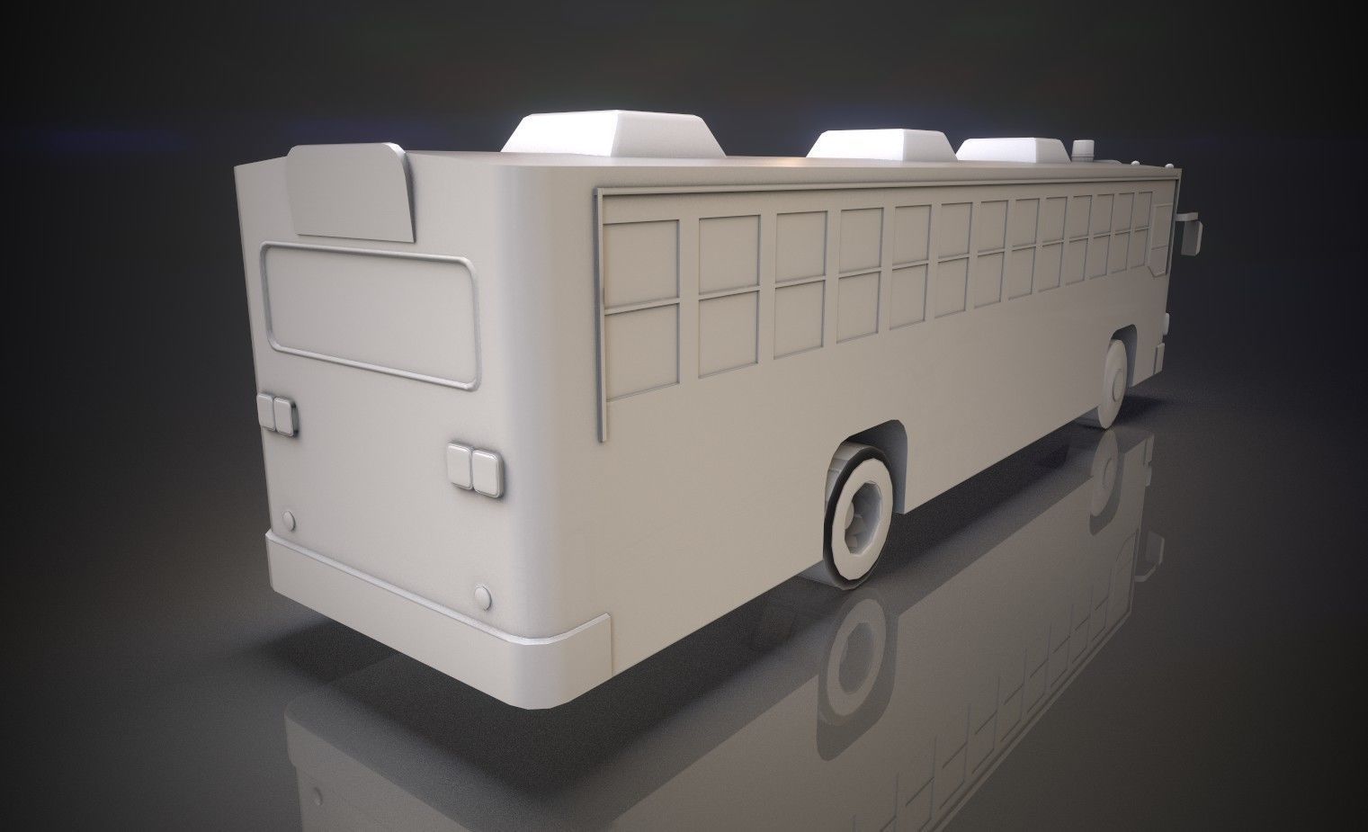 Thai Bus Low-poly 3D model_17
