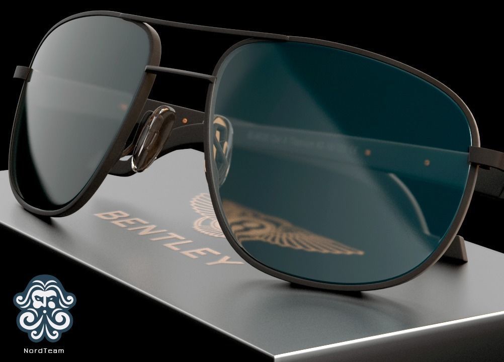 Bentley b-9030 sunglasses 3D model