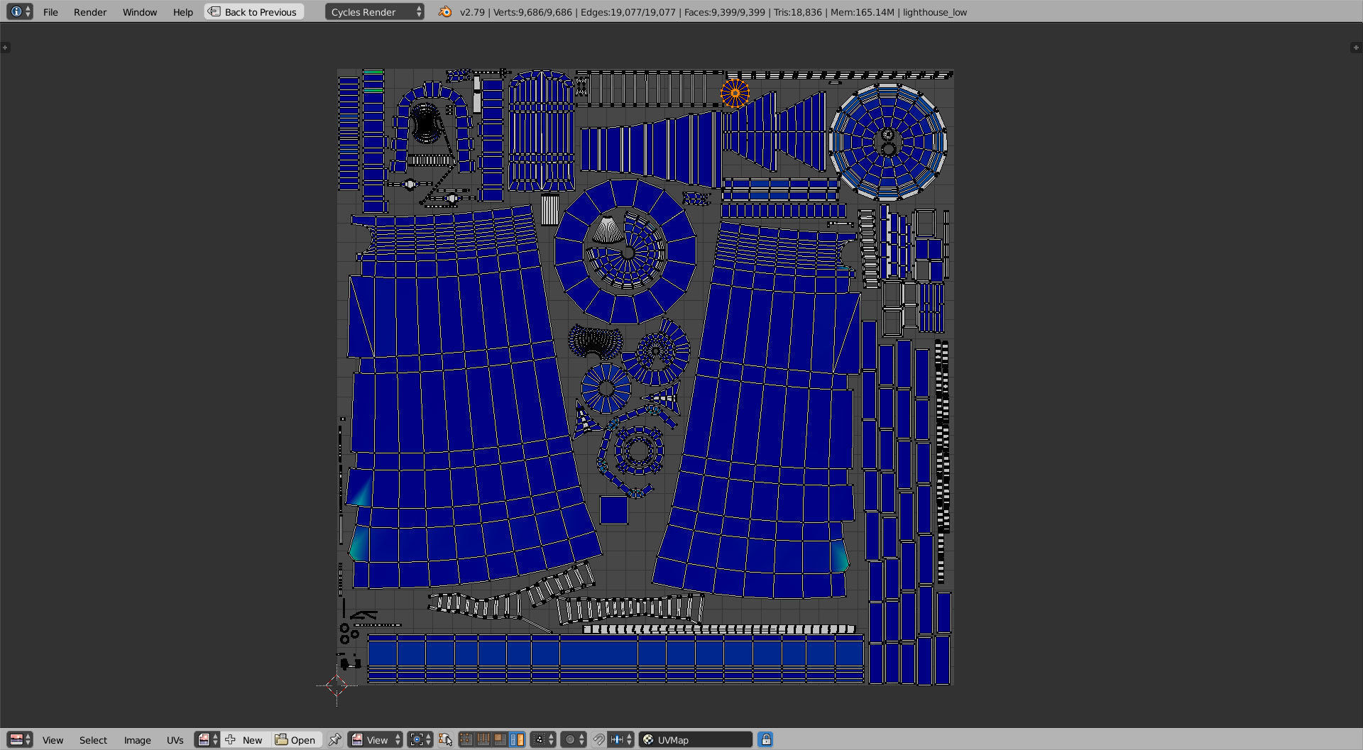 Lighthouse Low-poly 3D model_14