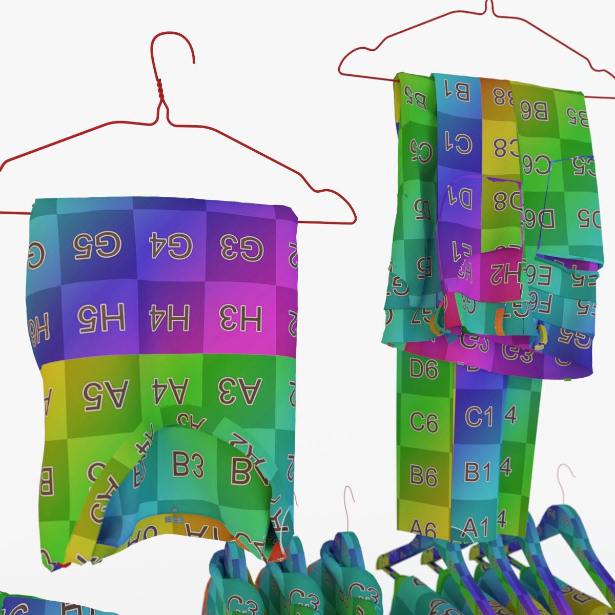 Male wardrobe folded 3D model_12
