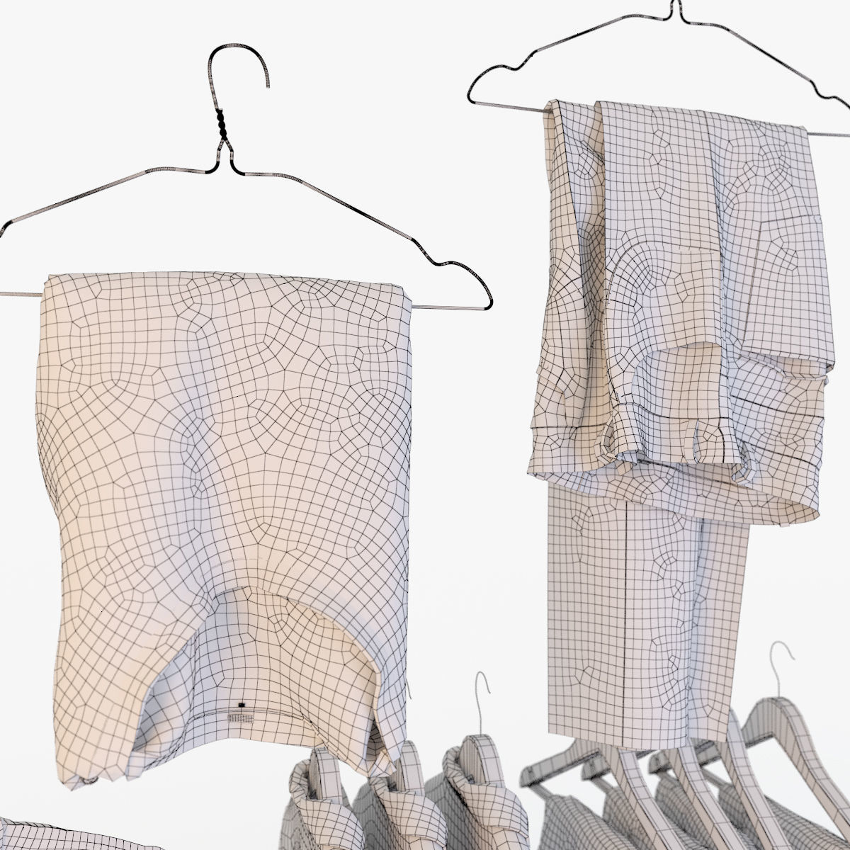 Male wardrobe folded 3D model_7