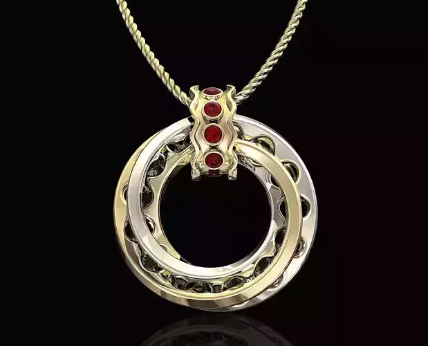 Round mobius band pendant