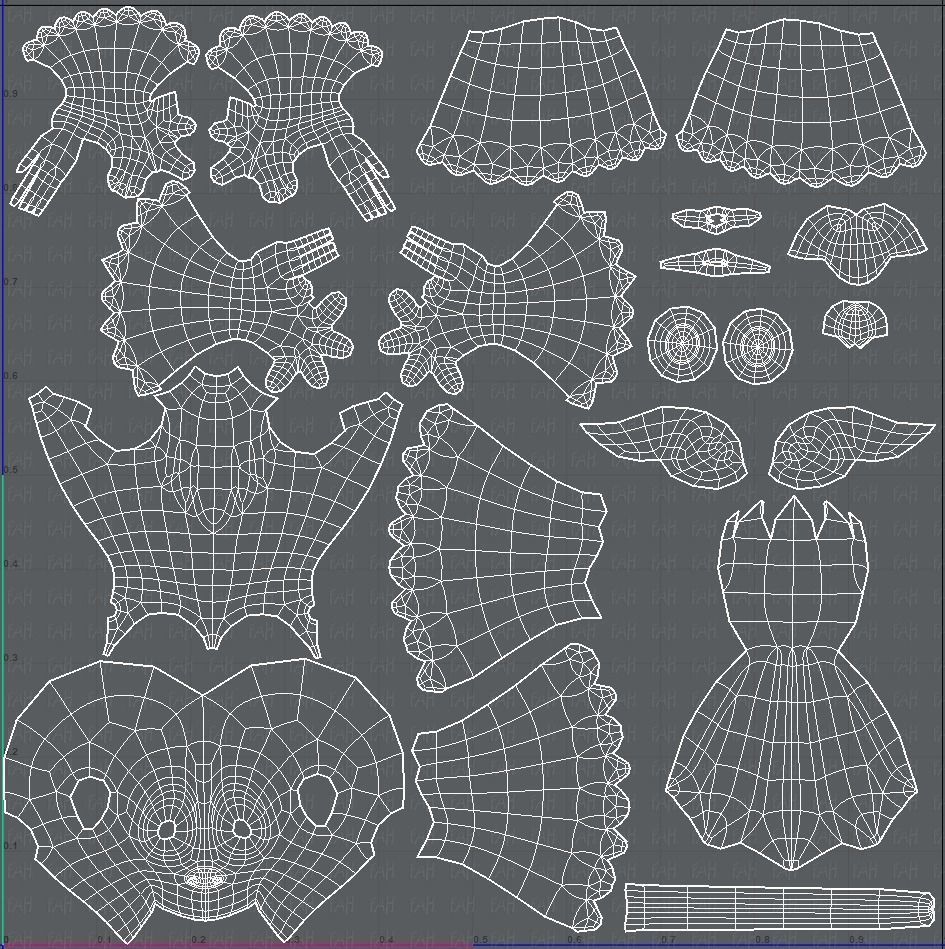 Monkey V01 Low-poly 3D model_43