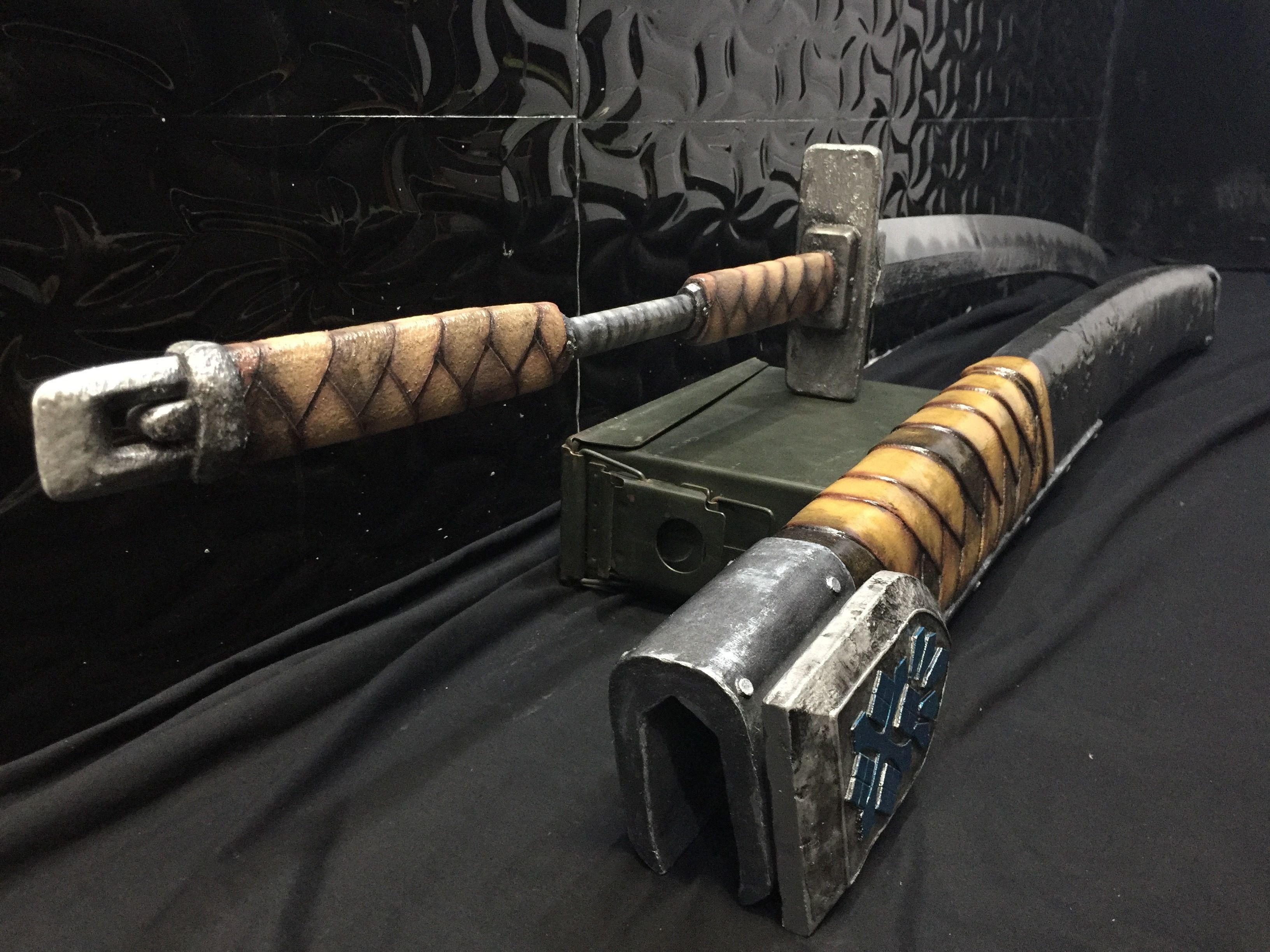 Monster Hunter World - Iron Katana 3D print model_9