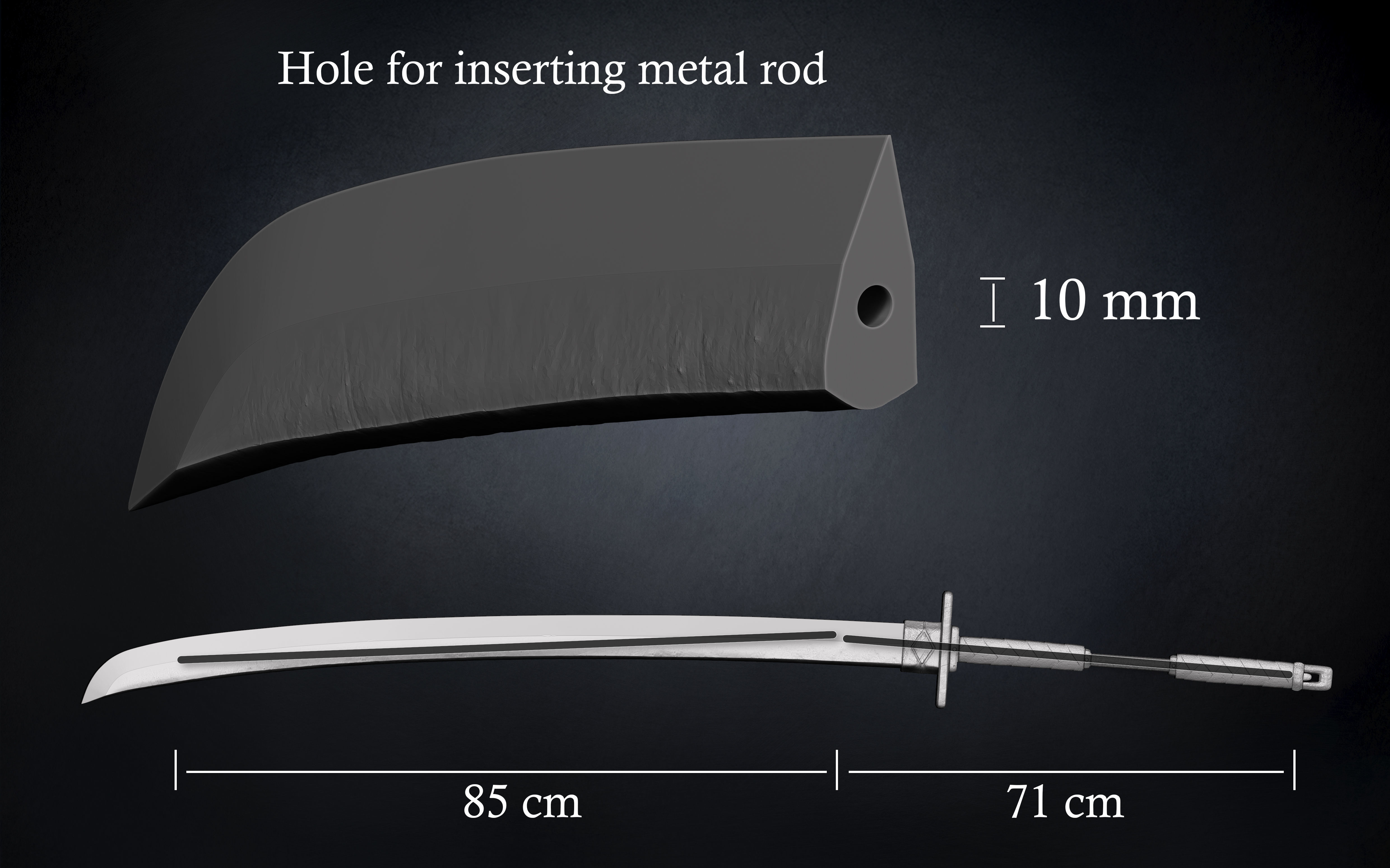 Monster Hunter World - Iron Katana 3D print model_2