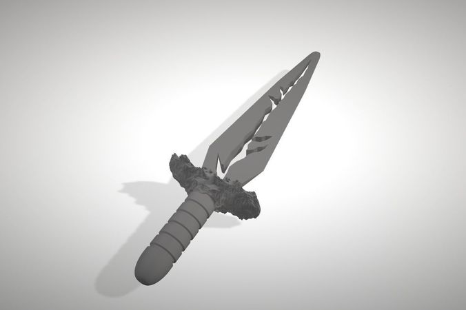 Lavastone dagger sword knife for cosplay or halloween Free 3D print model