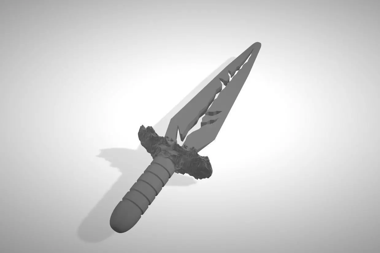 Lavastone dagger sword knife for cosplay or halloween Free 3D print model