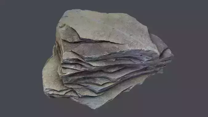 Stone Andesite a2 Low-poly 3D model