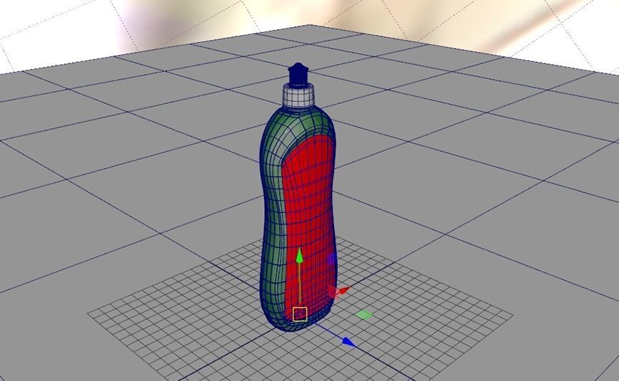 Detergent bottle 3D model_2