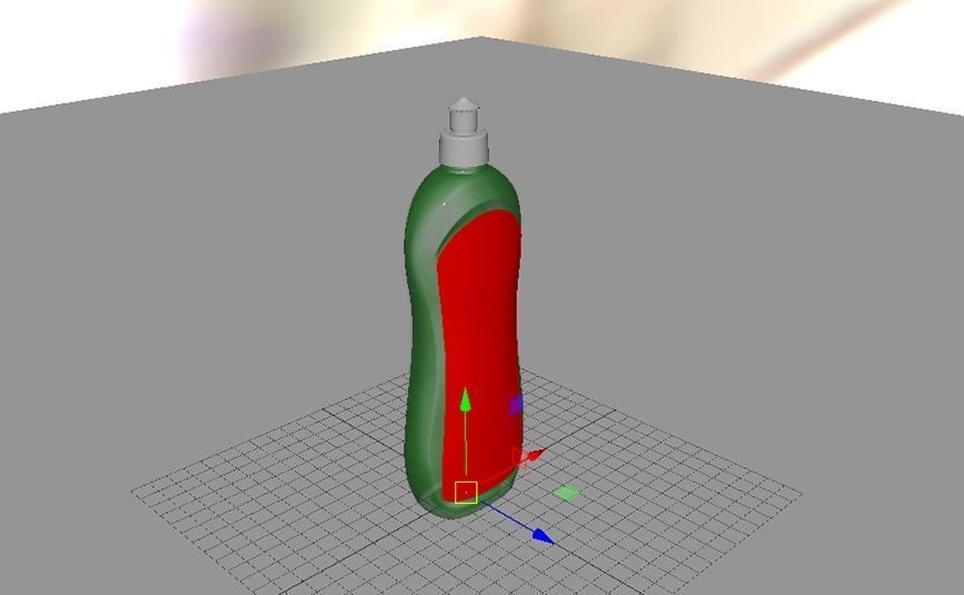 Detergent bottle 3D model_1