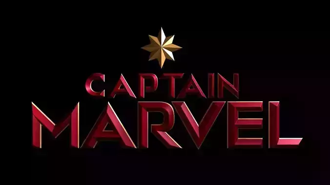 Captain Marvel Logo 3D model
