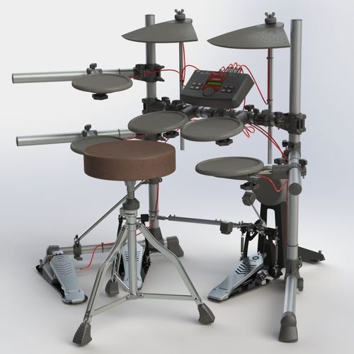 electronic drums Yamaha 3D model