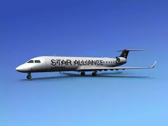Bombardier CRJ700 Star Alliance 3D model