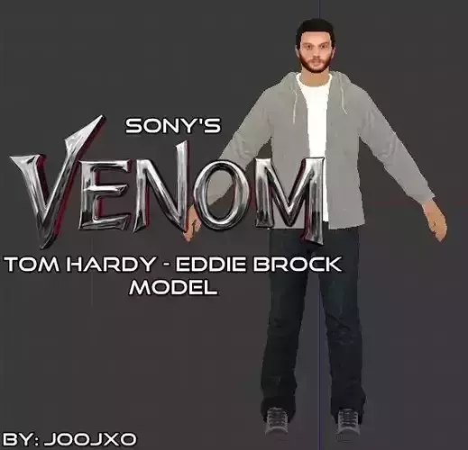 Tom Hardys Eddie Brock  3d Model 3D model