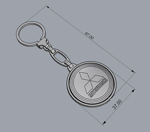 TRINKET KEYCHAIN 3D print model_4