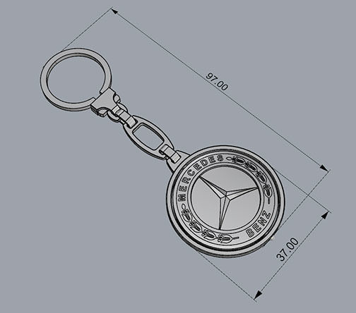 TRINKET KEYCHAIN 3D print model_4
