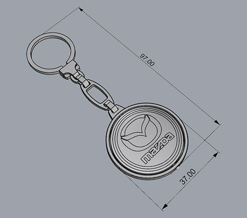 TRINKET KEYCHAIN 3D print model_4
